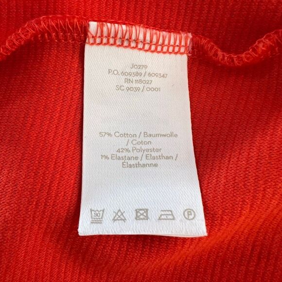 Boden Orange Jewel Neck 3/4 Sleeve Textured Pullover Sheath Dress Size 4R - Picture 10 of 13